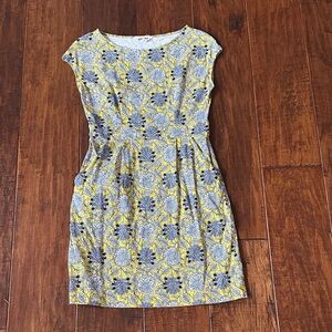 Boden Florrie Jersey Dress, Passion Fruit, Gardenia Swirl